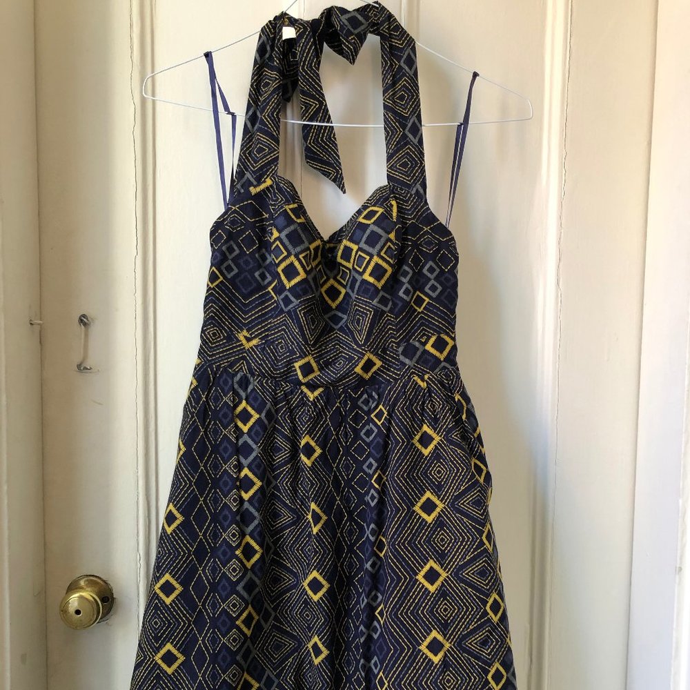 Edme & Esyllte Halter Tank Dress Geometric